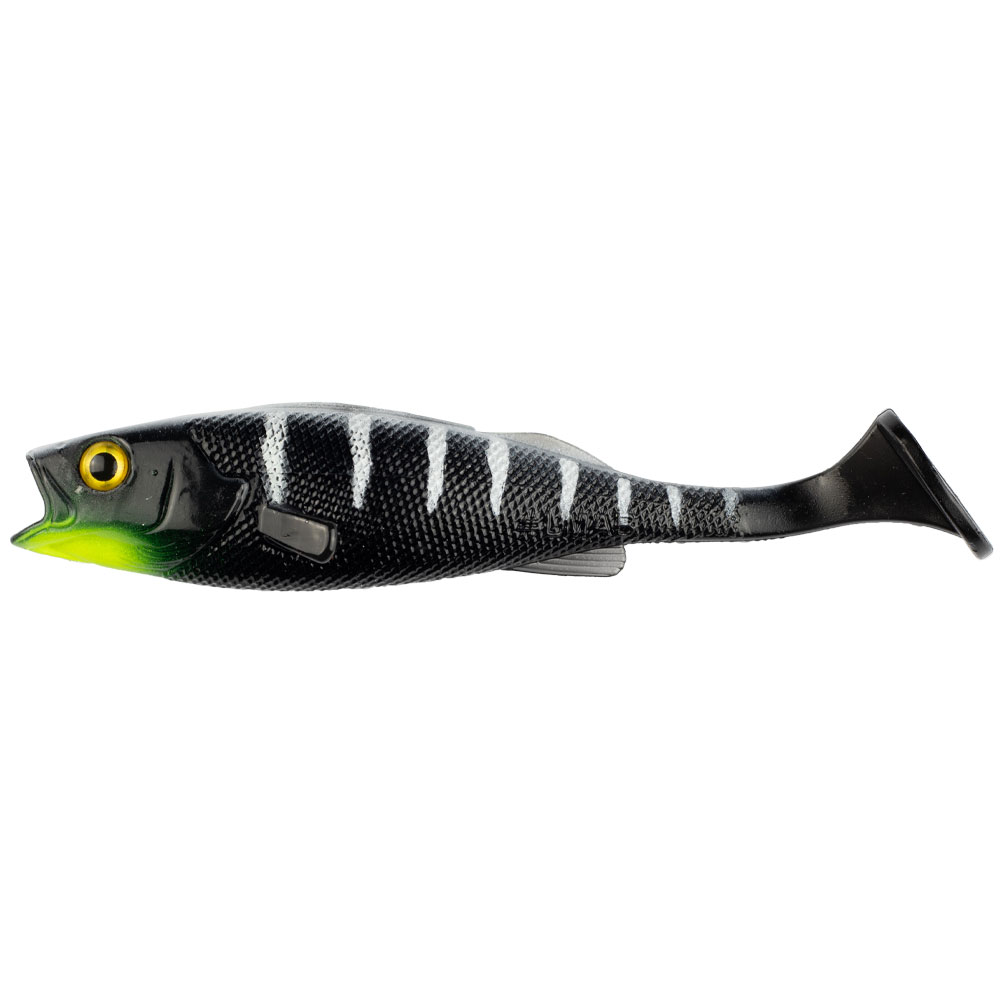 #LMAB KØFI Perch Shad  Black Tiger 7cm