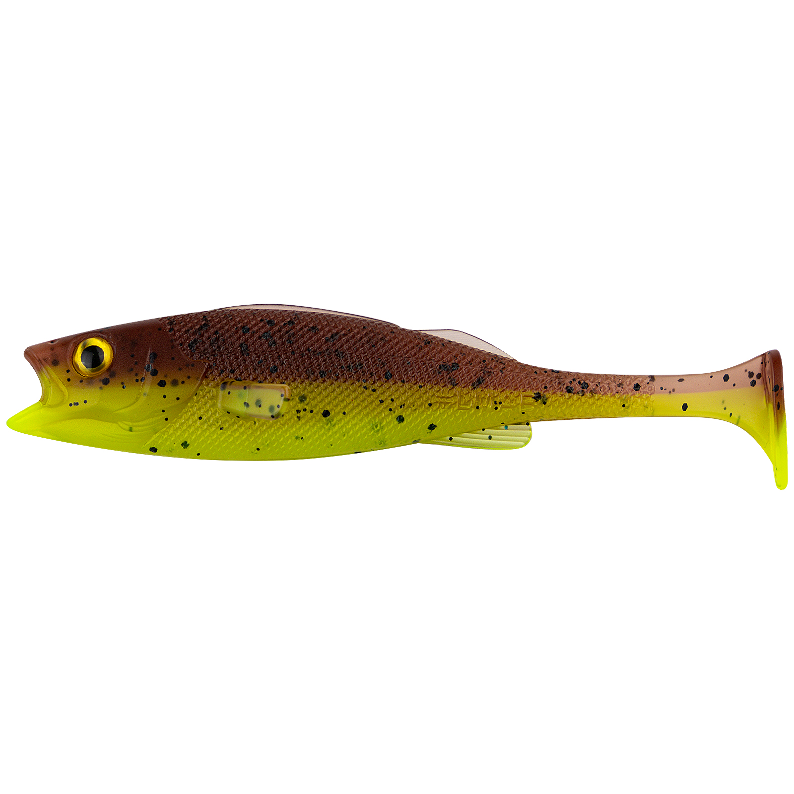 #LMAB KØFI Perch Shad  Green Pumpkin Chartreuse 11cm